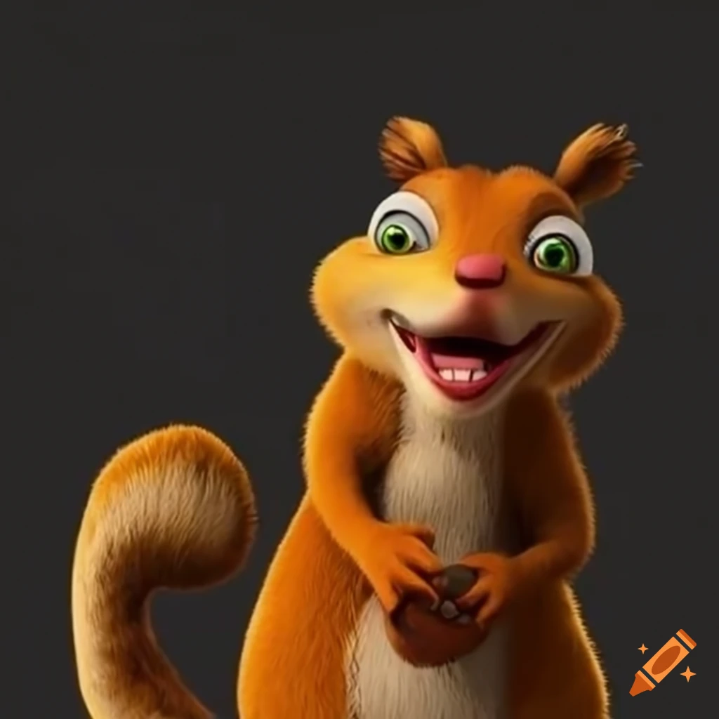 Squirrel From Ice Age Looking At The Camera