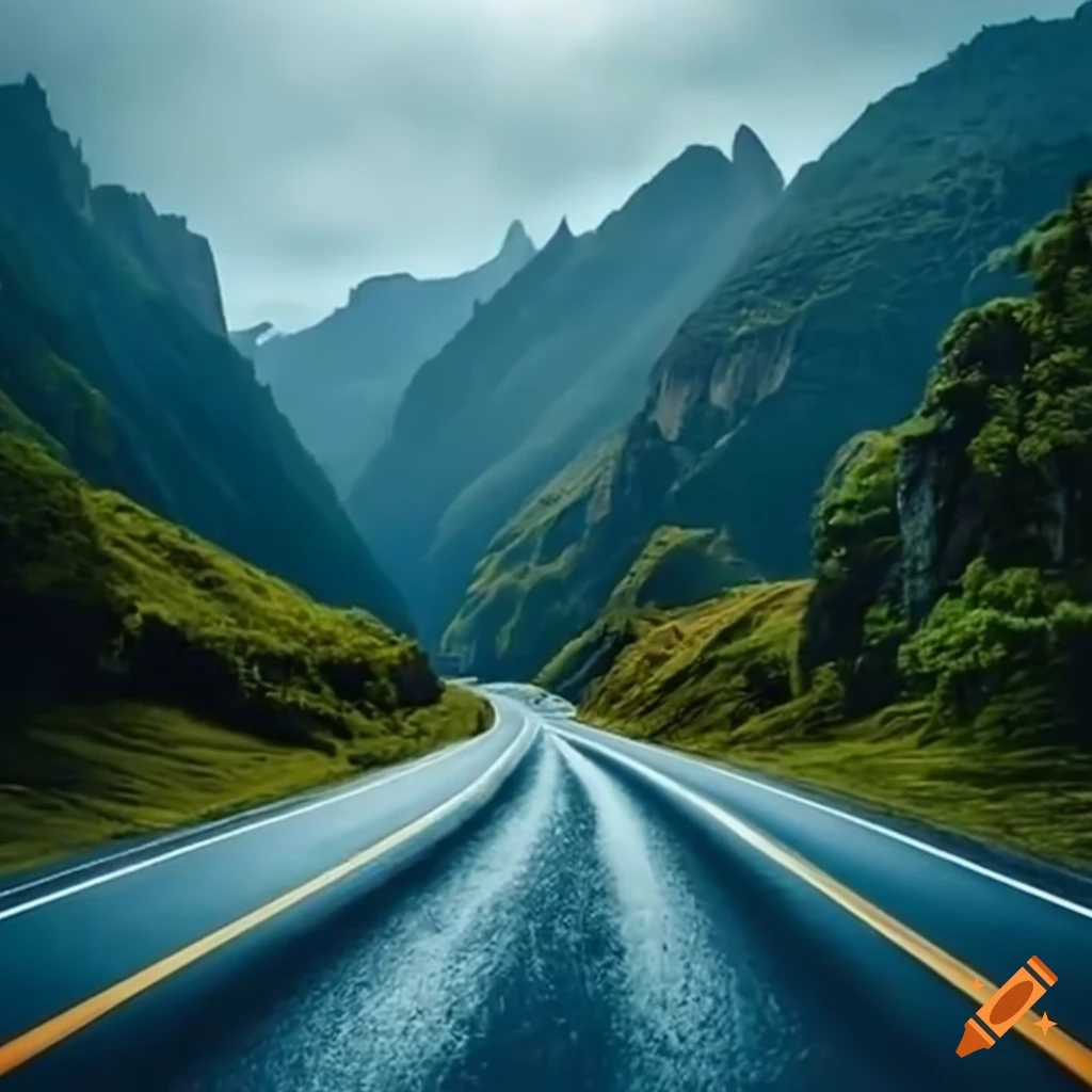 carretera con señales