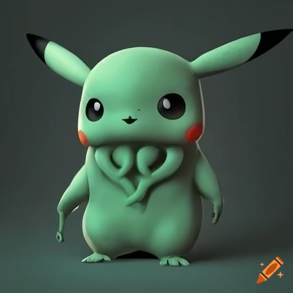 Pikachu Dressed As Cthulhu On Craiyon