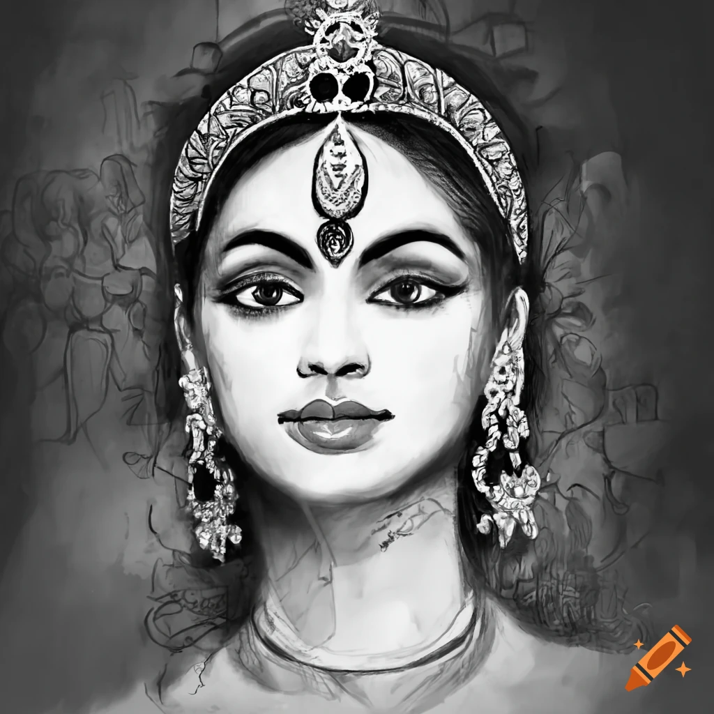 Drawing Beauty in Devi by Debasmita Chatterjee | OurArtCorner