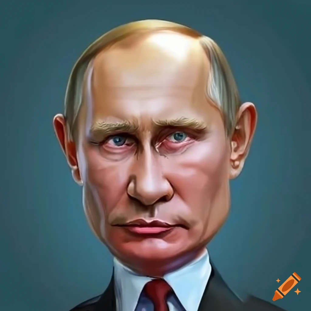 caricature of Vladimir Putin