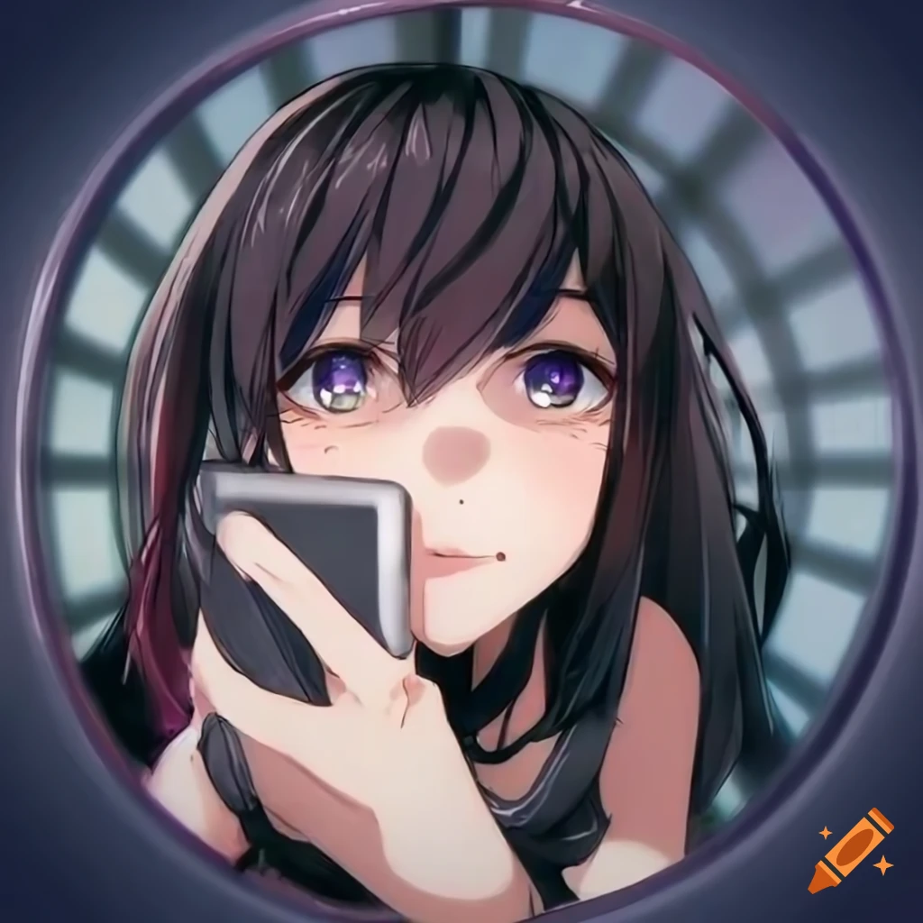 Anime friends, selfie, cute, smiling, necklace, Anime, HD wallpaper | Peakpx