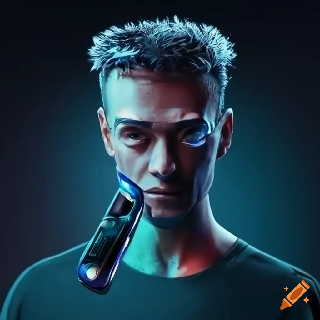 cyberpunk Gillette razor