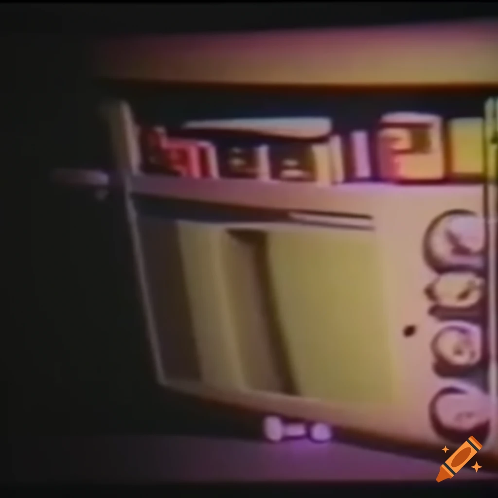 Distorted glitch effect on a vcr screen on Craiyon