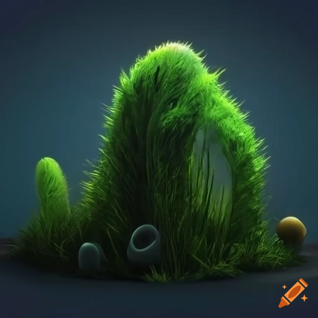 scifi grass landscape