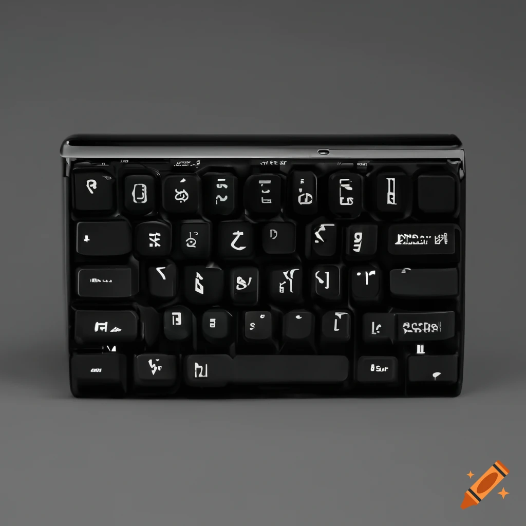 minimalist black keyboard