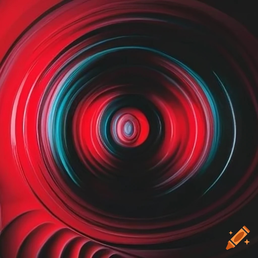 Futuristic Red Black Background Design Graphic by