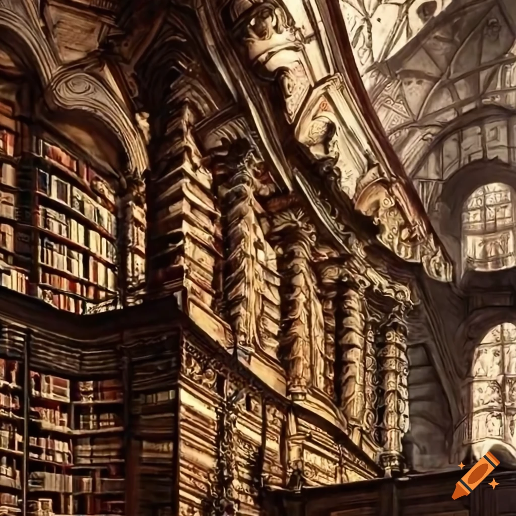 Victorian library on Craiyon