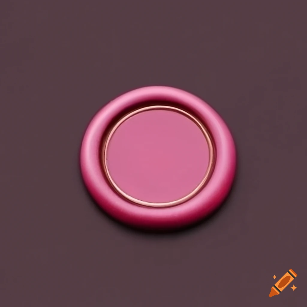 White and fuchsia pink diamondshaped wax seal on Craiyon