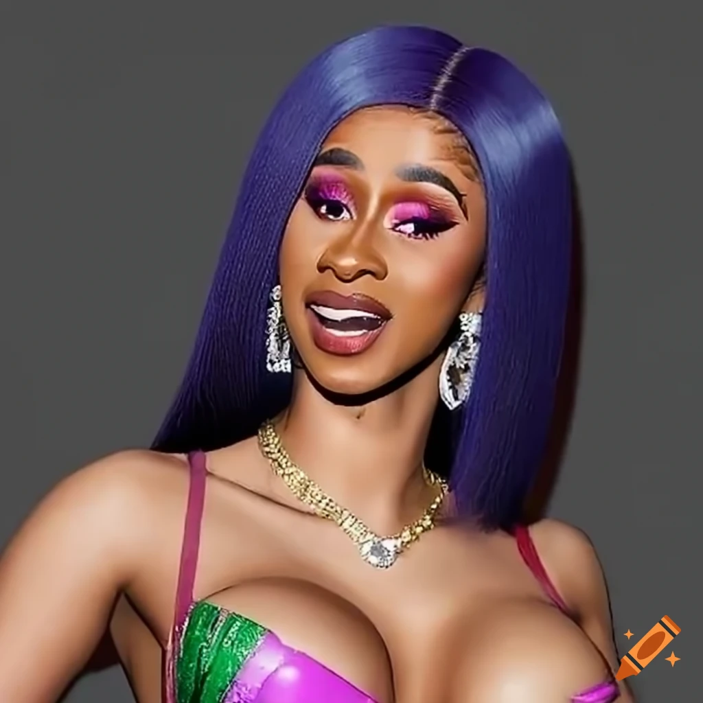 Cardi b as a 2000's video game character on Craiyon