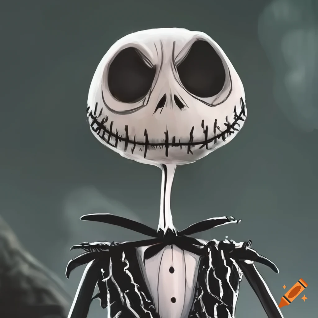 Jack skellington character from the nightmare before christmas on Craiyon