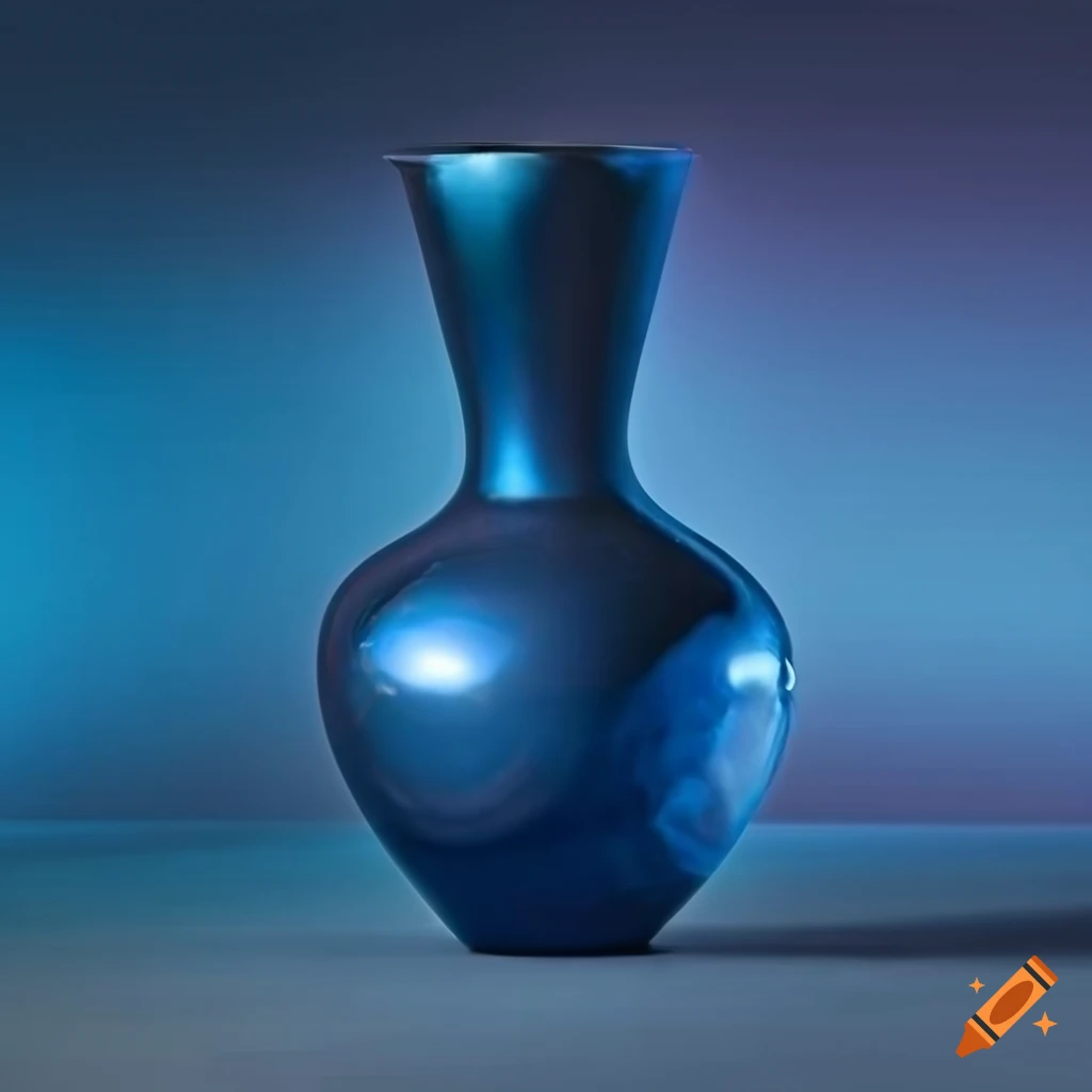 Art deco vase in dramatic lighting on Craiyon