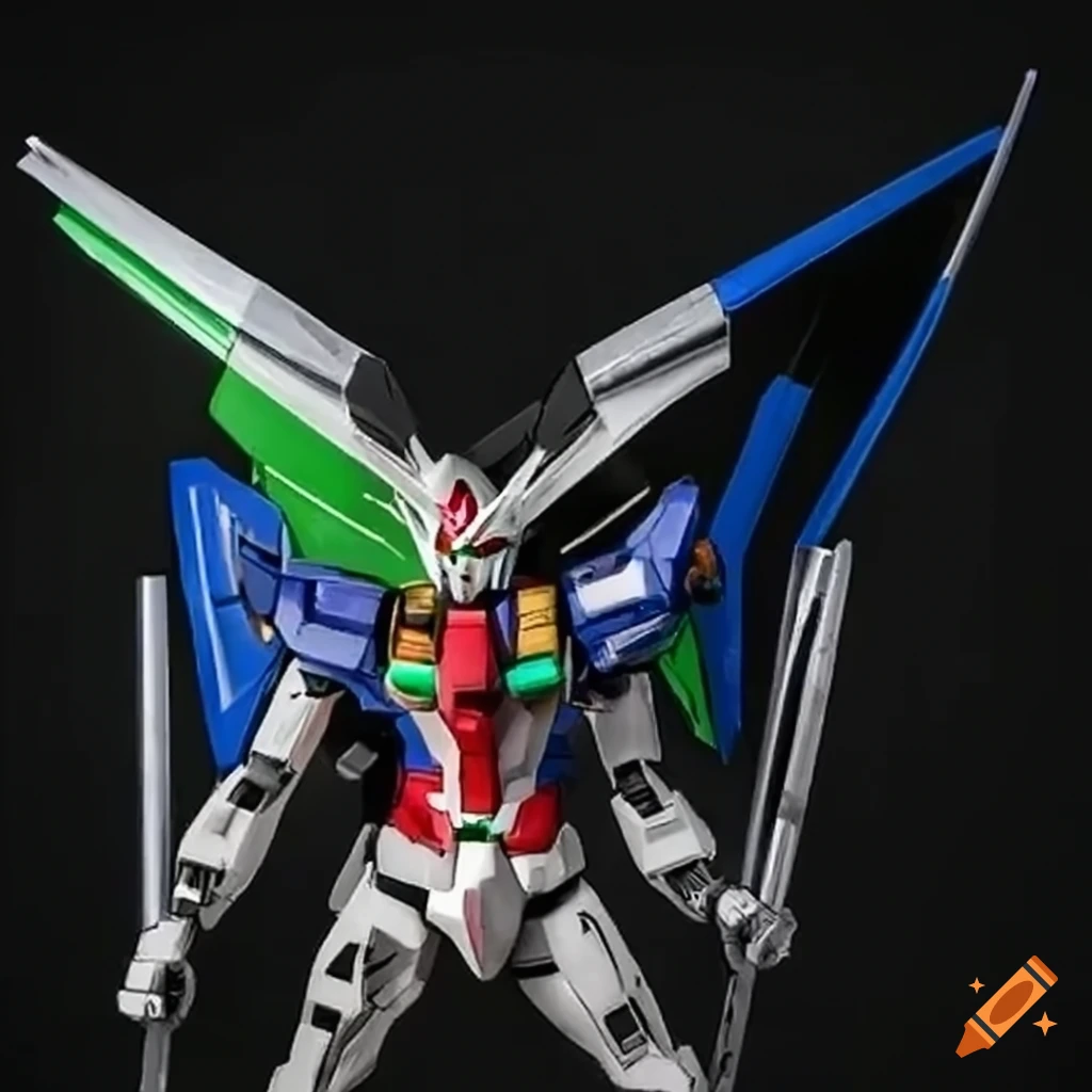 Gundam Exia with Palestine flag colors