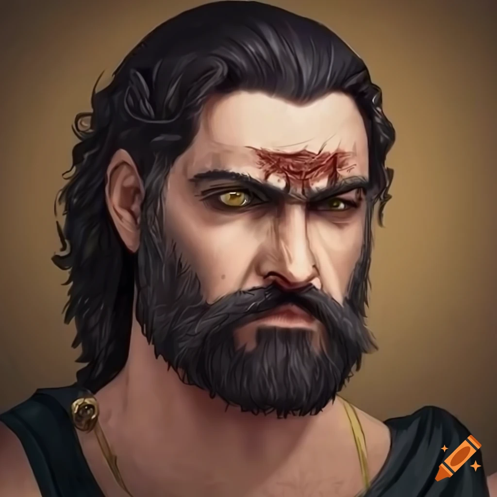 Portrait Of A Bearded Greek Warrior On Craiyon portrait-of-a-bearded-greek-warrior-on-craiyon