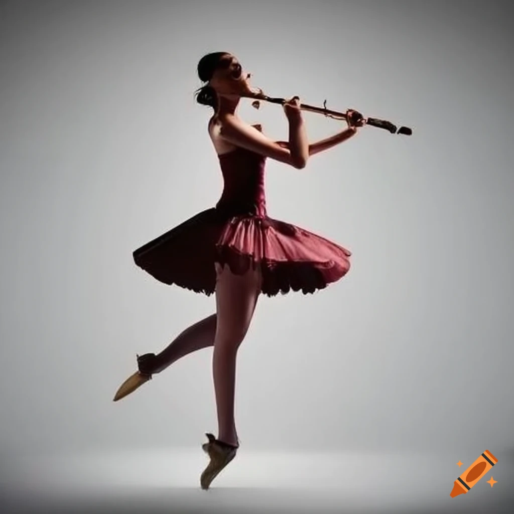 ballet dancer playing the flute