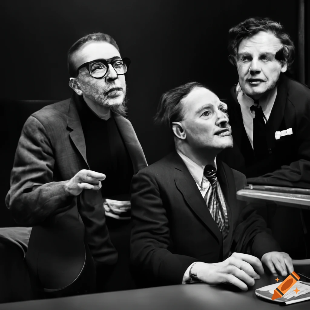 group of nerds listening to mystery radio shows