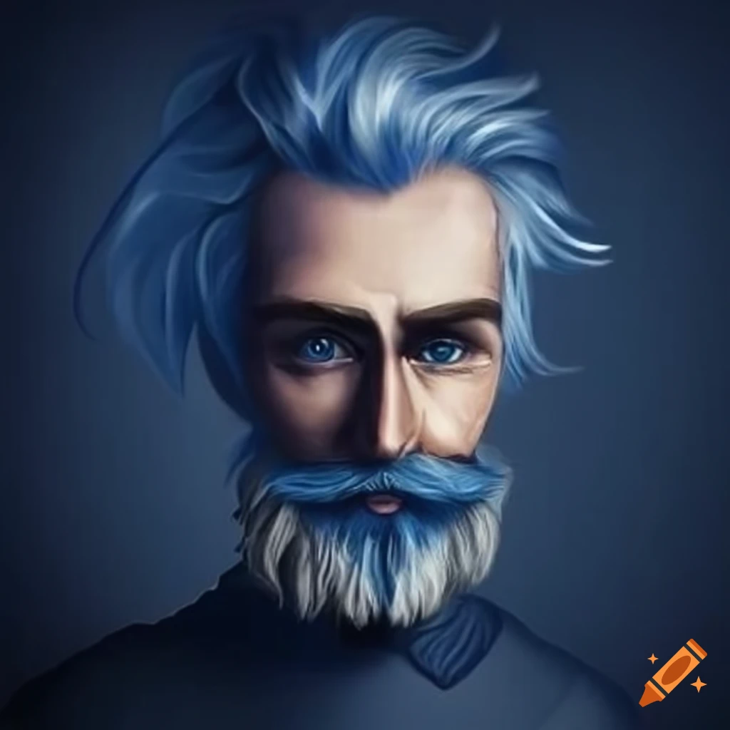 illustration of Barbe Bleue fairy tale with a knife