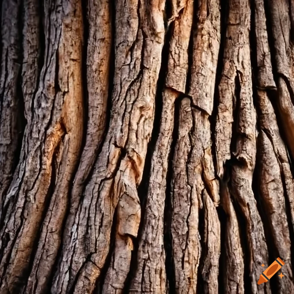 close-up of a tree trunk texture