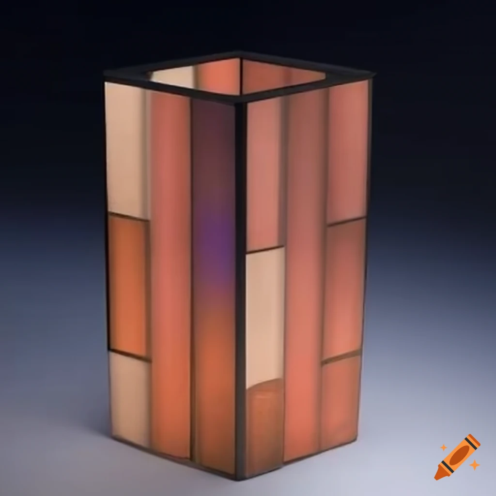 dramatic lighting on a cubist vase
