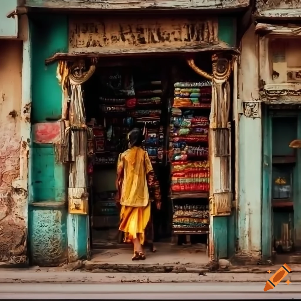 street-view-of-indian-shops-surrounded-by-greenery-on-craiyon