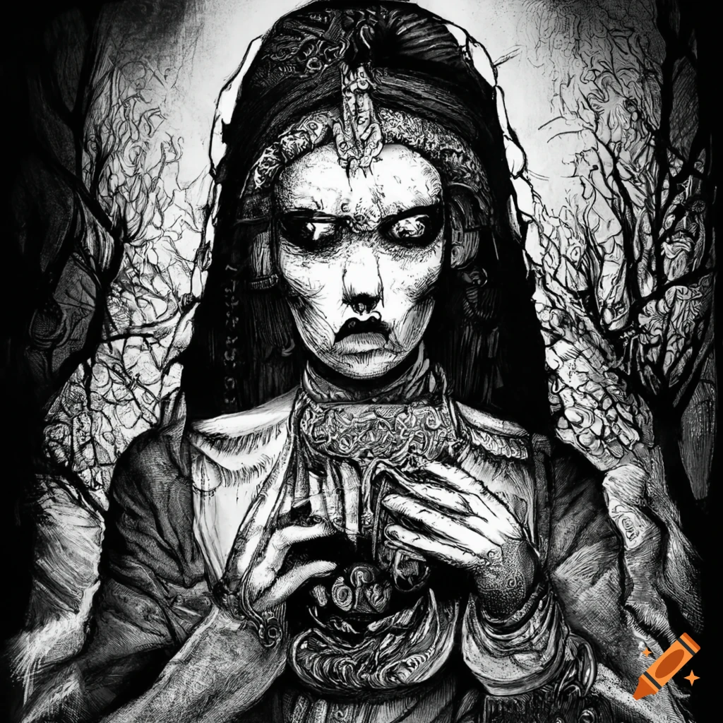 Ink art of a scary circus tarot card on Craiyon Ink art of a scary circus tarot card on Craiyon