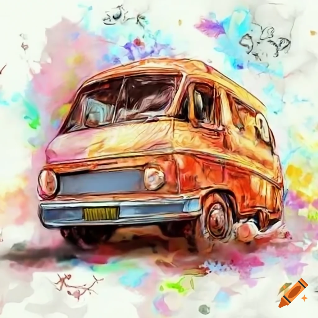 van selling delicious pies on the street