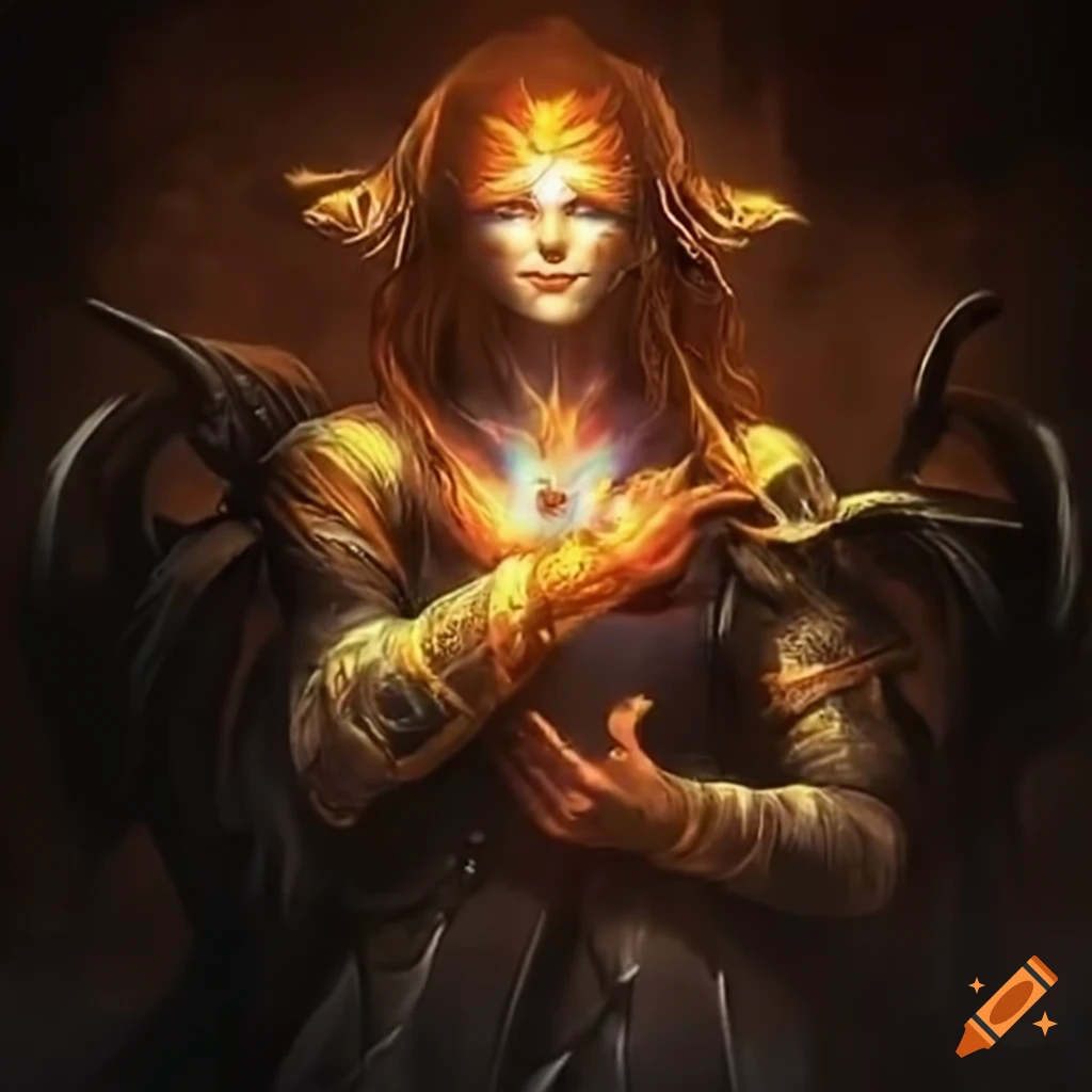 Digital art of a fierce female warrior on Craiyon
