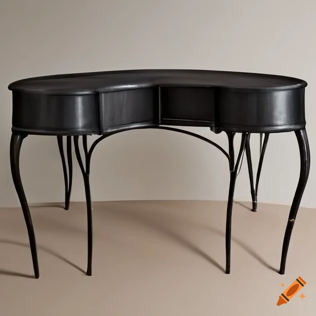 Junglestyle black bamboo writing desk on Craiyon