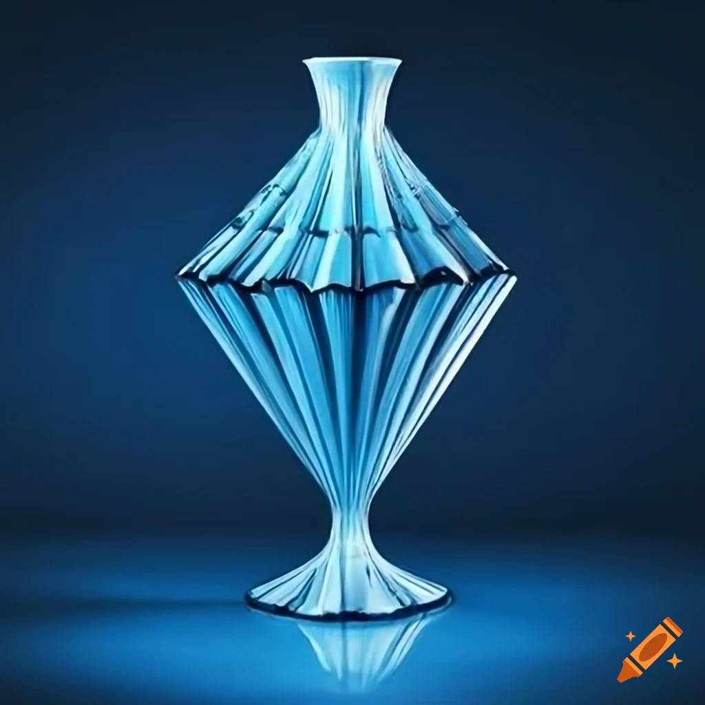 photo of a dramatic lit art deco vase