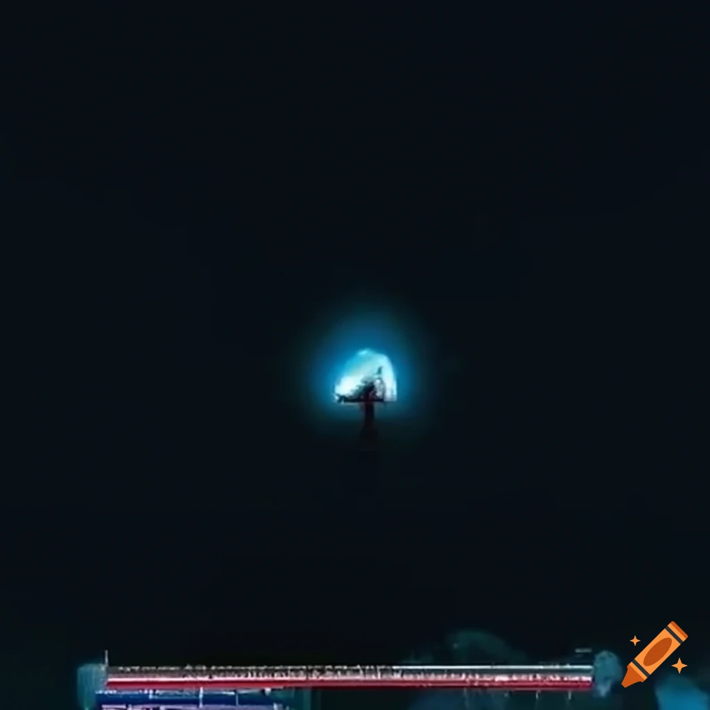 image of a God-airship in the skies