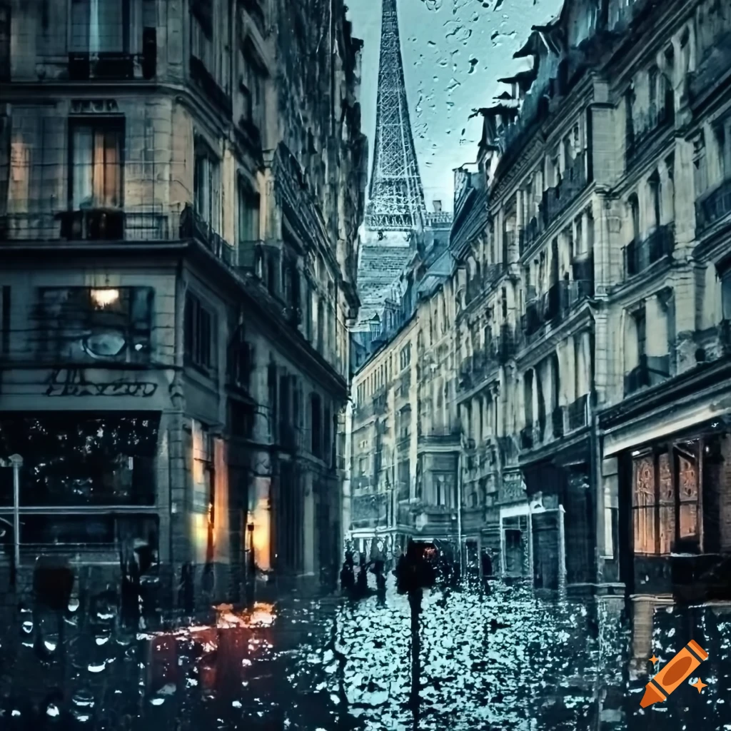 image of rainy Paris