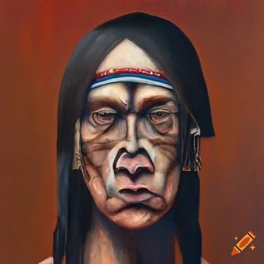 Surreal portrait in the style of francis bacon on Craiyon