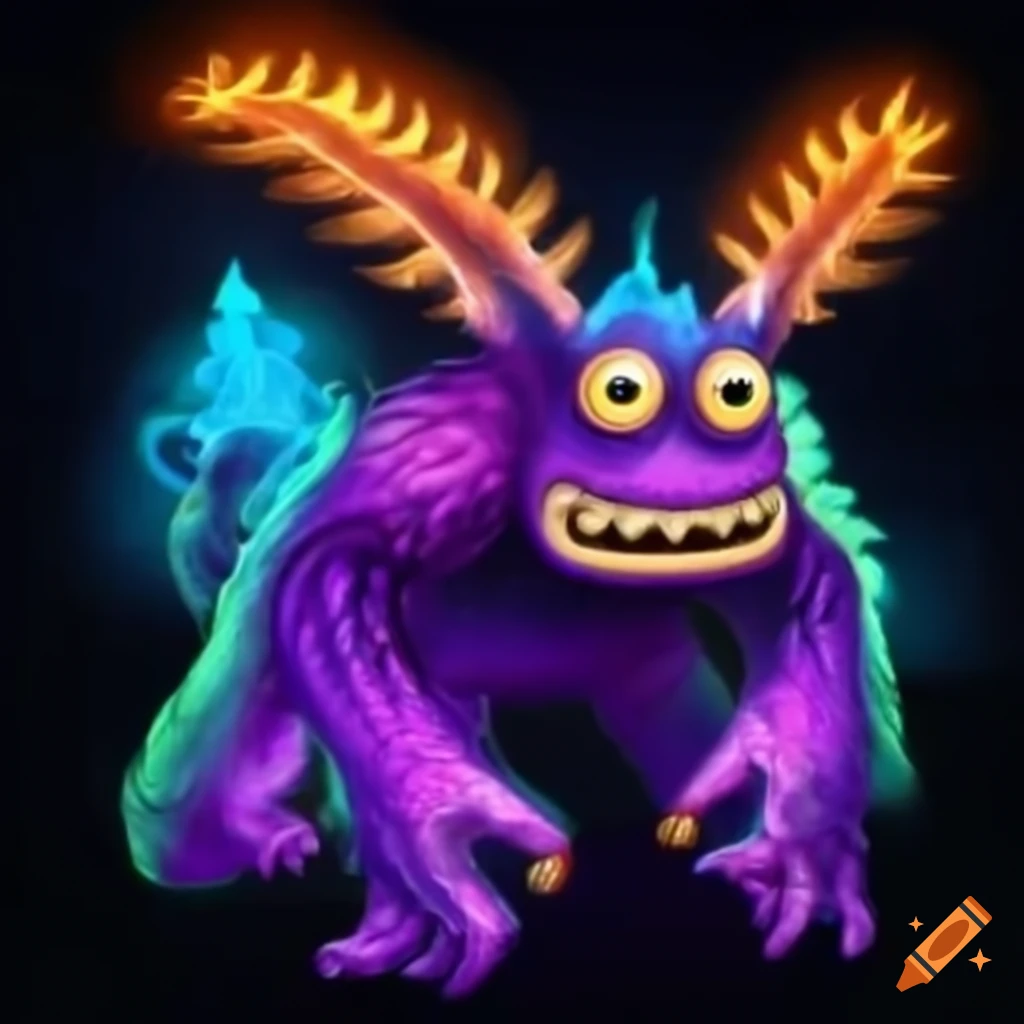 Plasma, crystal and poison monster from my singing monsters