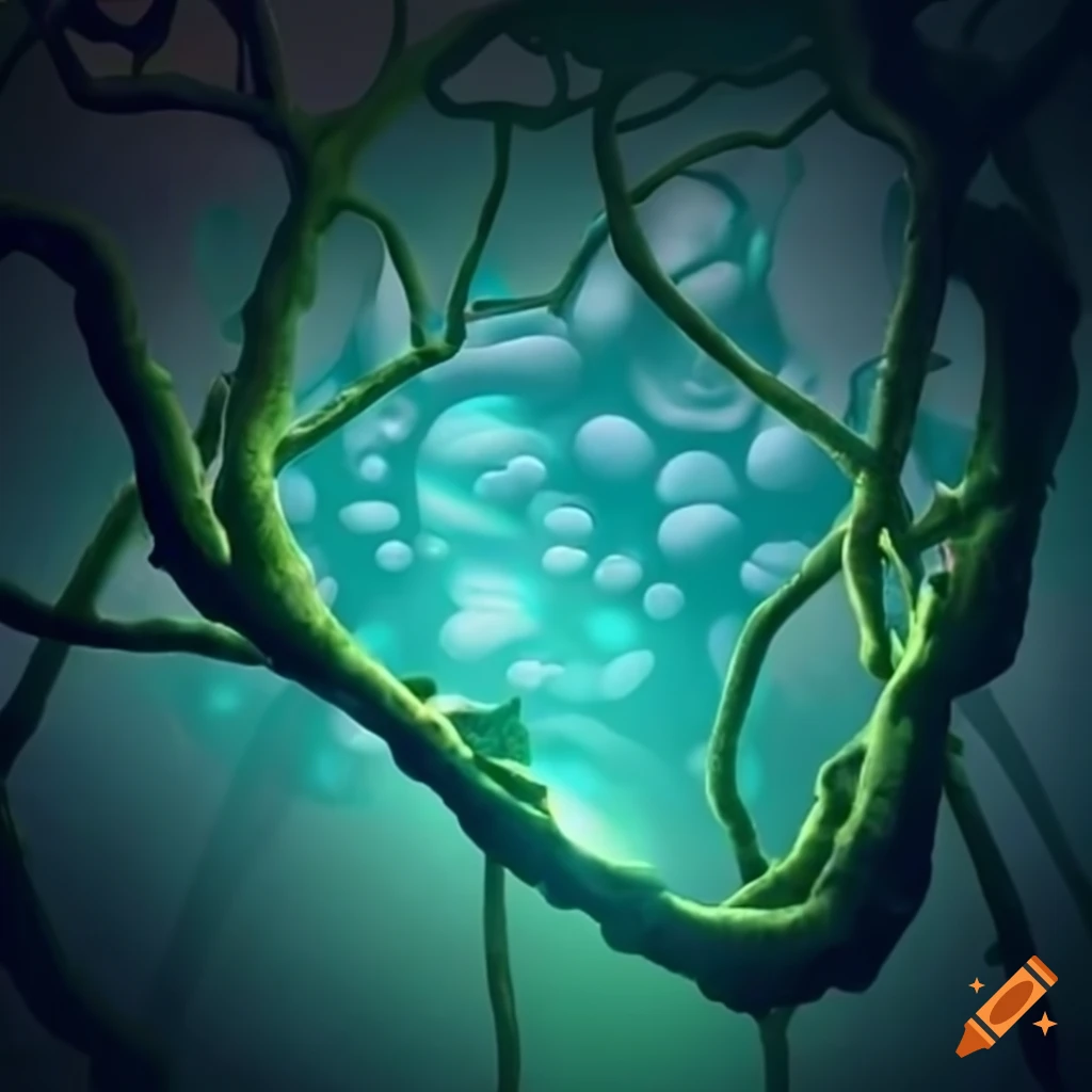 abstract-representation-of-a-jungle-made-of-cells-on-craiyon