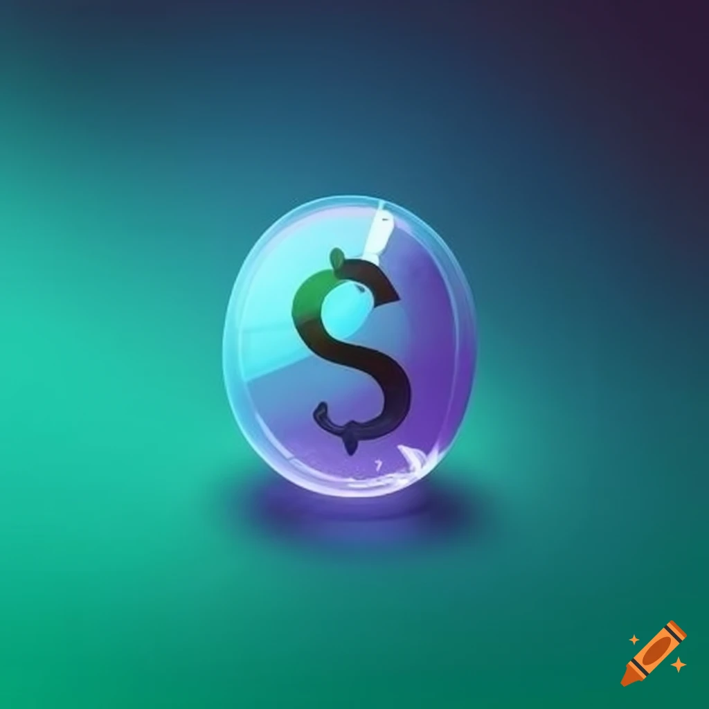 Icon of a water token currency on Craiyon