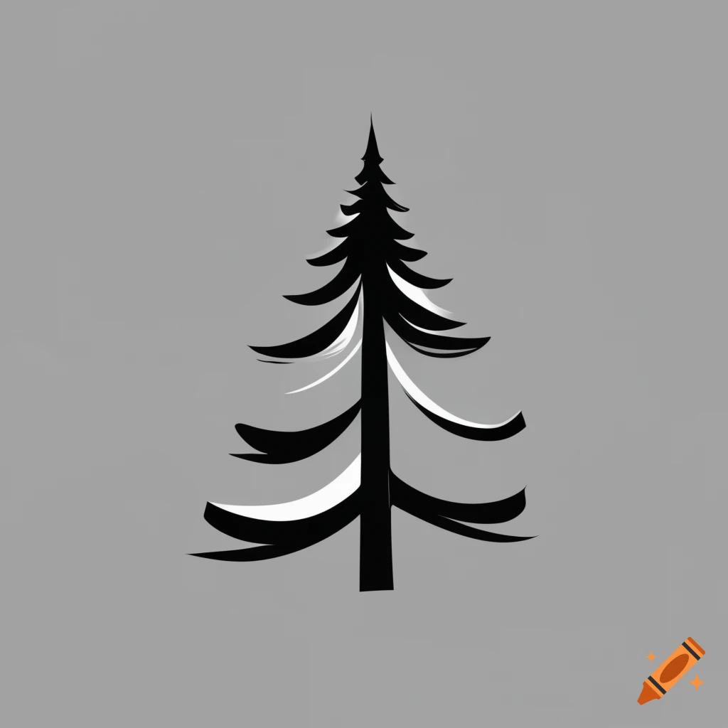 cedar tree silhouette