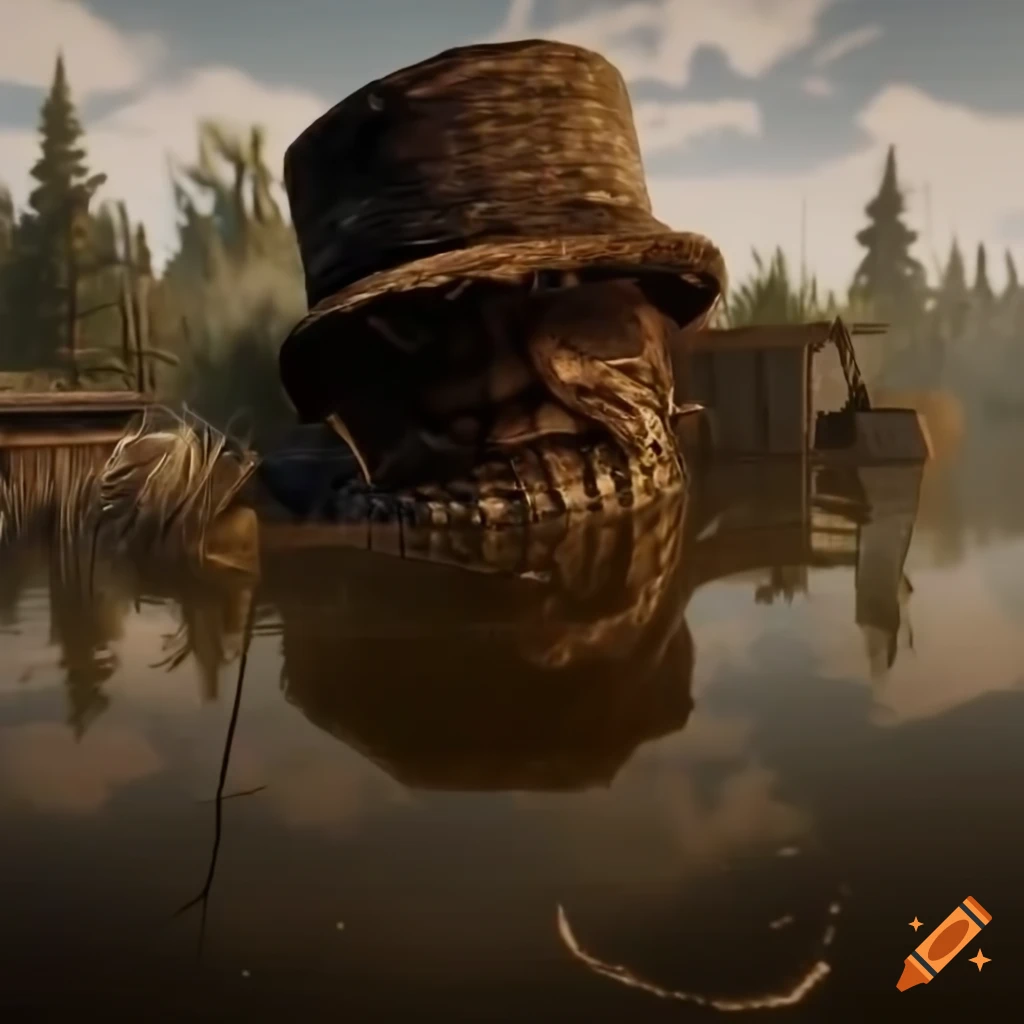 Hyper realistic art of an old black man fishing by a shabby shed on Craiyon