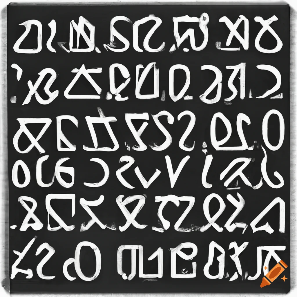 Armenian Alphabet Handwritten Seamless Pattern, Black and White, Isolated  on White Background Stock Illustration - Illustration of language,  lettering: 183522941