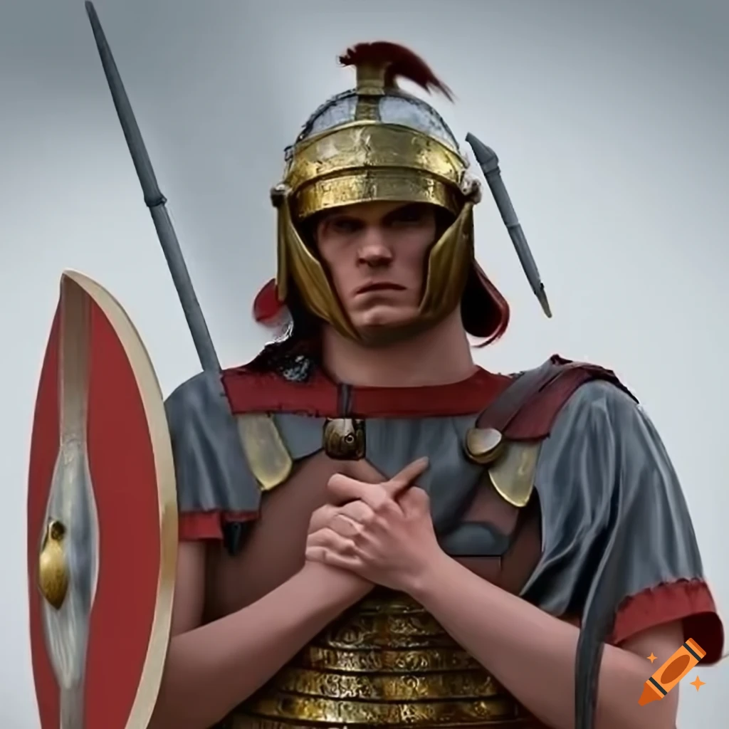 Roman soldier standing guard