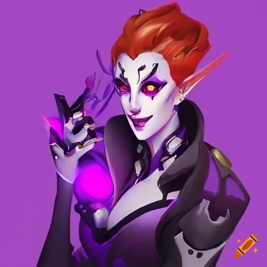 Moira from overwatch as a magical girl on Craiyon
