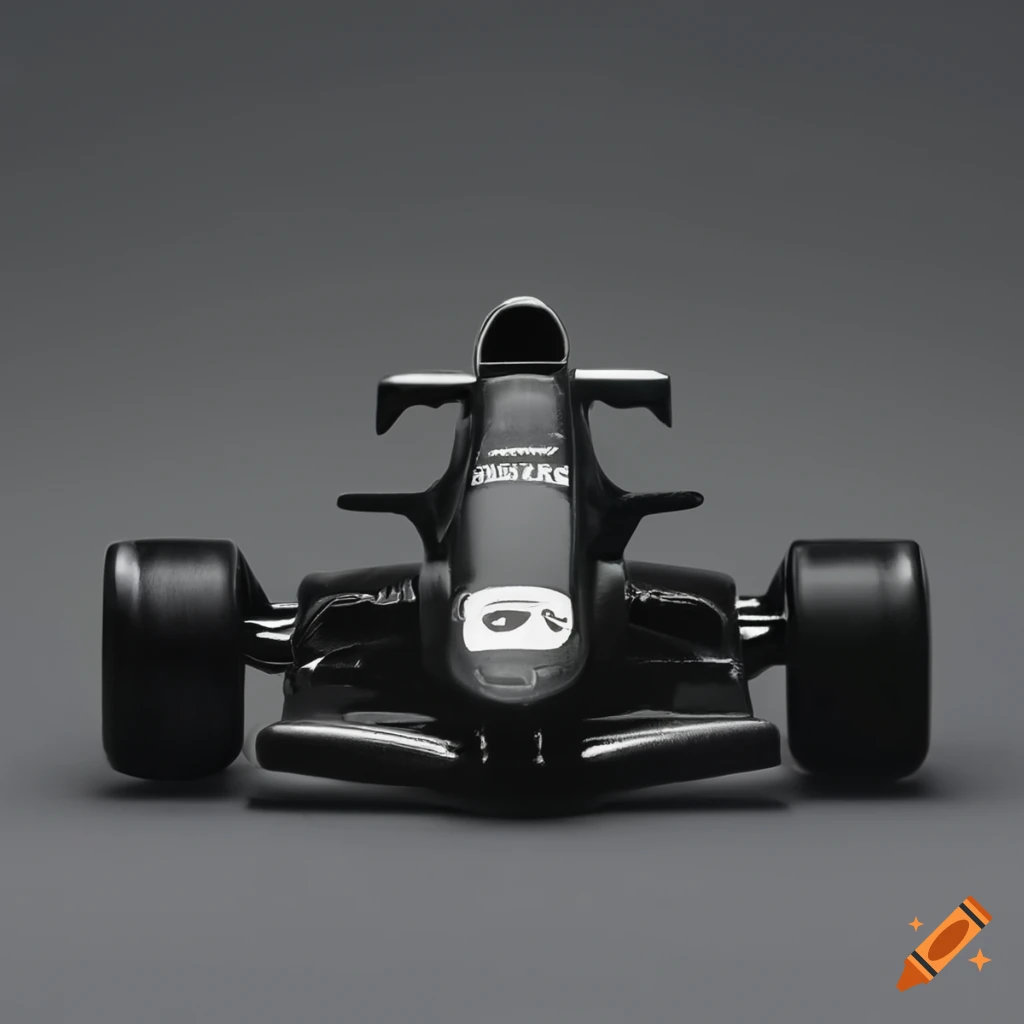 Black miniature formula 1 car on Craiyon