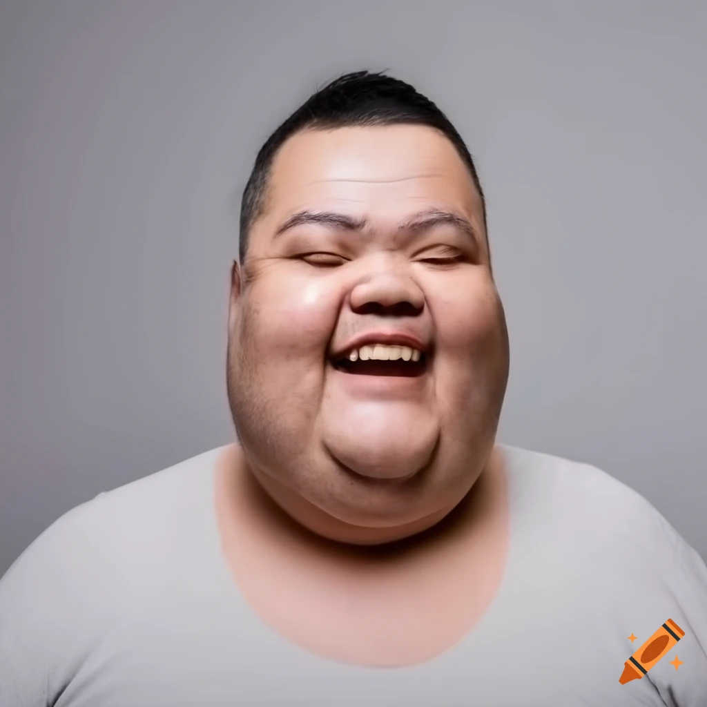 Smiling Overweight Man With Shining White Teeth On Craiyon
