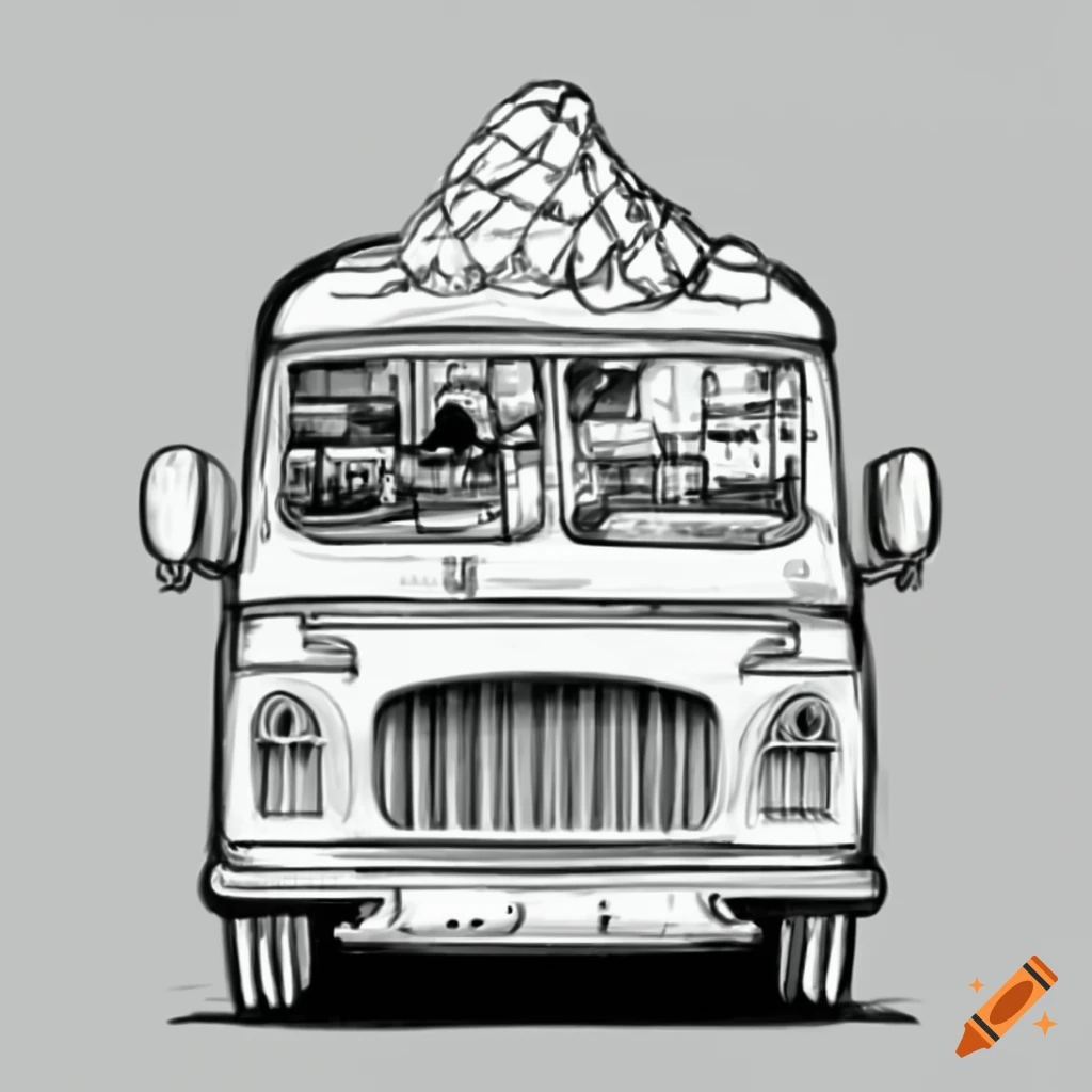 Van shaped like a pie on Craiyon