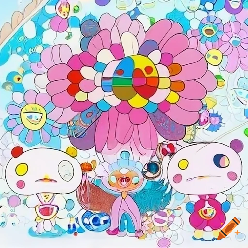Artwork by chiho aoshima and takashi murakami