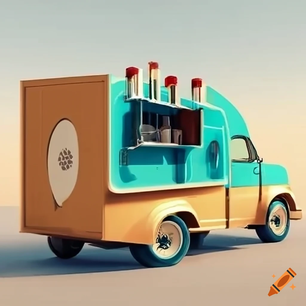 Modern and unique beverage truck