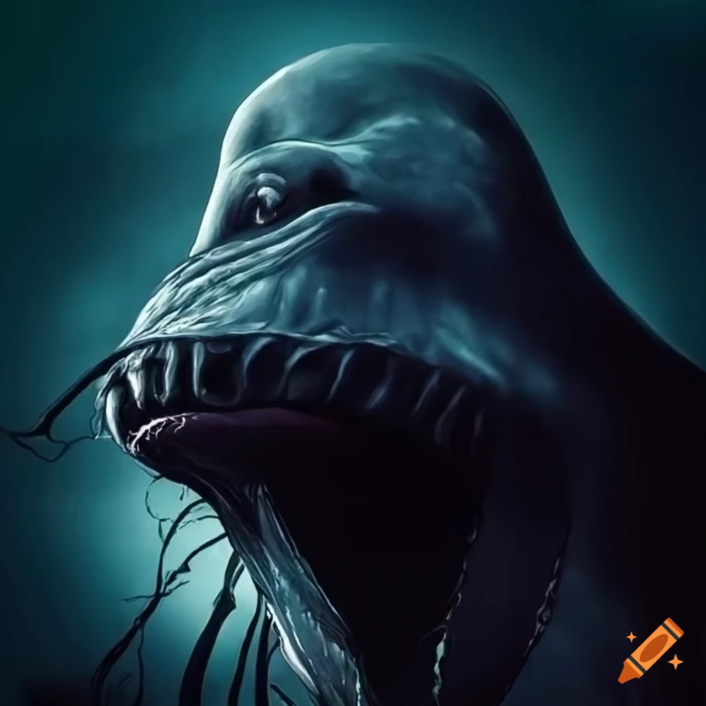 gothic flying whale with a unique design