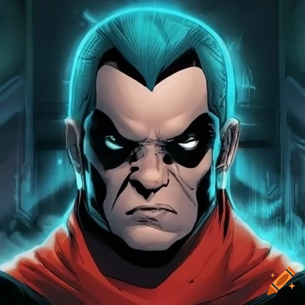 Doctor Doomscroll - a menacing comic book villain