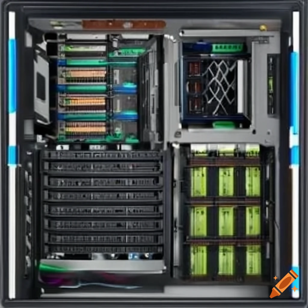 Pc servers illustration