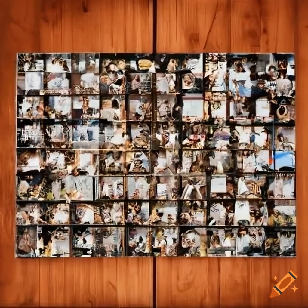 Collage artwork of baseball cards with 'card swap central' on Craiyon