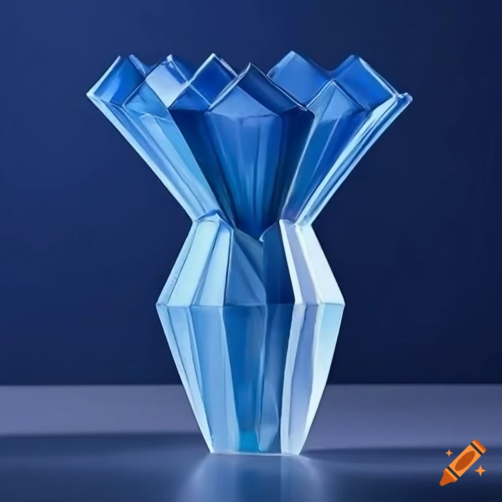 ultra high definition photo of art deco vase in dramatic lighting